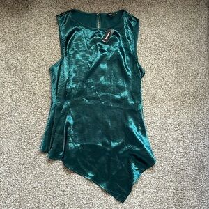 Express Sleek Teal Sleeveless Top